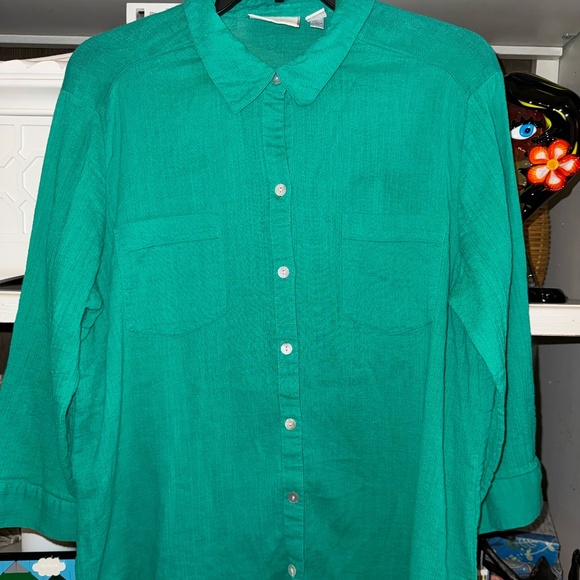 chicos size 2 2.5 lot of 10 tops blouses ladies size large 10 12 - Picture 6 of 11